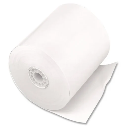 PM Company Direct Thermal Printing 0.45 in. Core 3.13 in. x 290 ft. Paper Rolls - White (50/Carton)