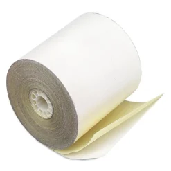 PM Company Impact Printing 2.25 in. x 70 ft. Carbonless Paper Rolls - White/Canary (50/Carton)