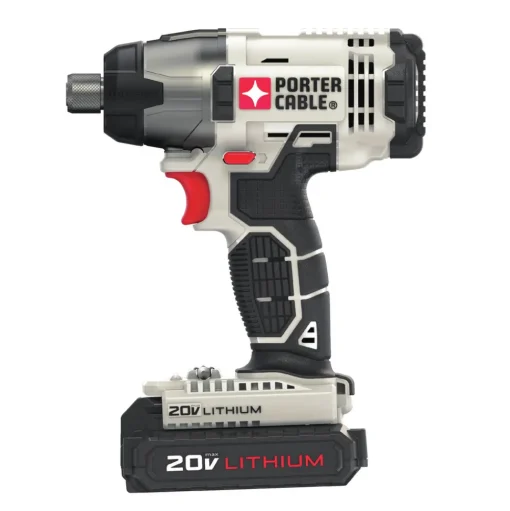 Porter-Cable 20V MAX 1.3 Ah Cordless Lithium-Ion 1/4 in. Hex Impact Driver Kit