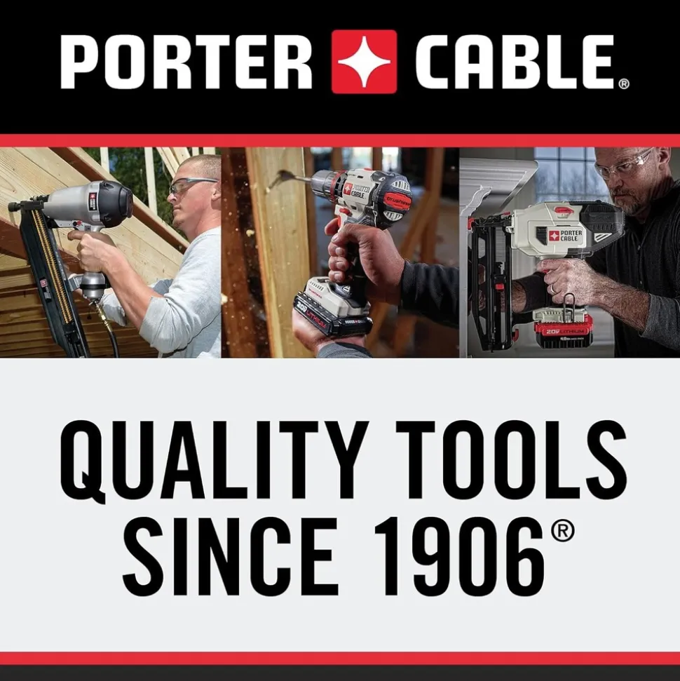 Porter-Cable 20V MAX 1.3 Ah Cordless Lithium-Ion 1/4 in. Hex Impact Driver Kit