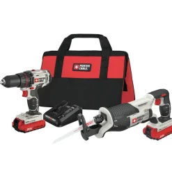 Porter-Cable 20V MAX Cordless Lithium-Ion Drill Driver and Reciprocating Saw Combo Kit