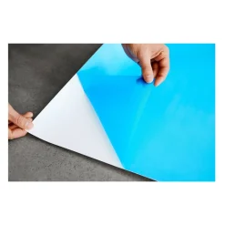 Post-it 96 in .x 48 in. Easy Erase Permanent Marker Whiteboard Surface - White Surface