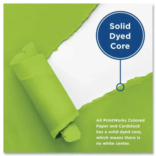 PrintWorks Professional 8.5 in. x 11 in. 24 lbs. Text Weight Color Paper - Emerald Green (1-Ream)