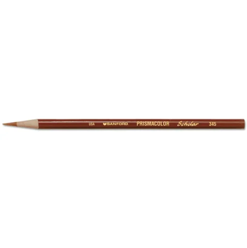 Prismacolor Scholar 3 mm 2B Colored Pencil Set - Assorted Lead and Barrel Colors (24/Set)