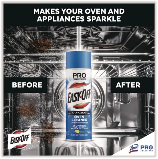 Professional EASY-OFF 24 oz. Aerosol Spray Fume-Free Max Foam Oven Cleaner - Lemon