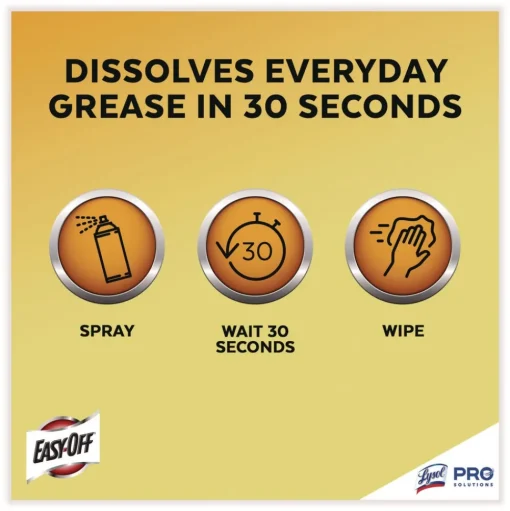 Professional EASY-OFF 24 oz. Aerosol Spray Fume-Free Max Foam Oven Cleaner - Lemon