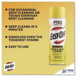 Professional EASY-OFF 24 oz. Aerosol Spray Oven and Grill Cleaner - Unscented