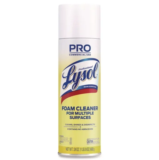 Professional LYSOL Brand 24 oz Disinfectant Foam Cleaner Aerosol Spray