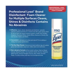 Professional LYSOL Brand 24 oz Disinfectant Foam Cleaner Aerosol Spray