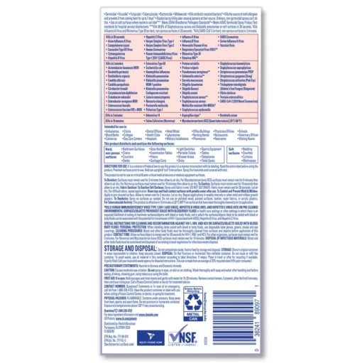 Professional LYSOL Brand 36241-89097 19 oz. Aerosol Spray Disinfectant Spray - Lavender