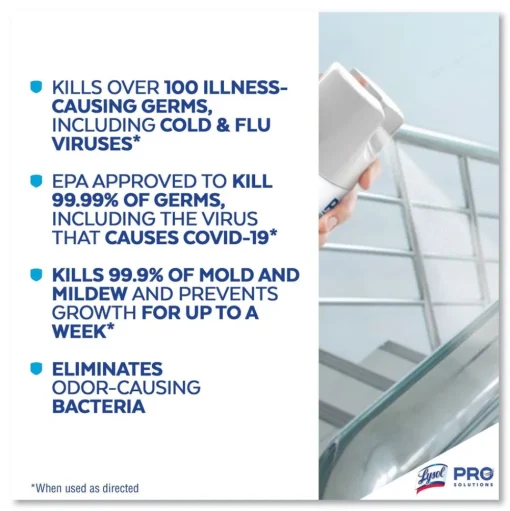 Professional LYSOL Brand 36241-04675 19 oz. Aerosol Spray Disinfectant Spray - Fresh Scent (12/Carton)