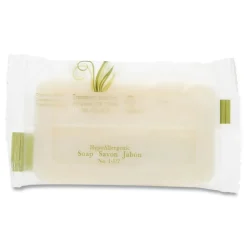 Pure & Natural # 1 1/2 in. Flow Wrap Bar Body and Facial Soap - Fresh Scent (500/Carton)