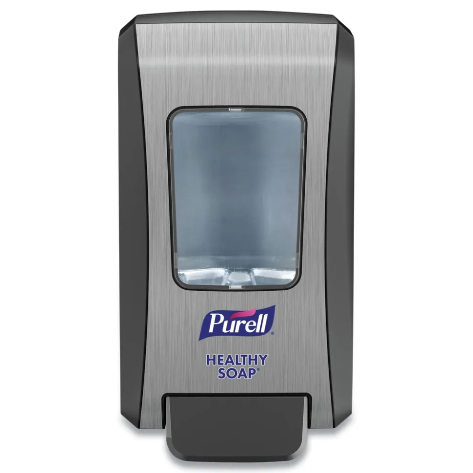 PURELL 2000 ml 6.5 in. x 4.65 in. x 11.86 in. Fmx-20 Soap Push-Style Dispenser - Graphite/Chrome (6/carton)