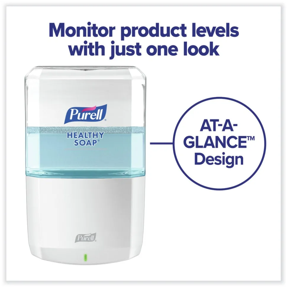 PURELL 1200 mL 5.25 in. x 8.8 in. x 12.13 in. ES8 Soap Touch-Free Dispenser - White