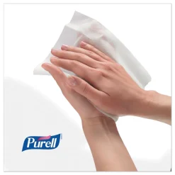 PURELL 9118-02 1200-Piece/Refill Pouch 2 Refills/Carton 6 in x 8 in Hand Sanitizing Wipes - White, Fresh Citrus