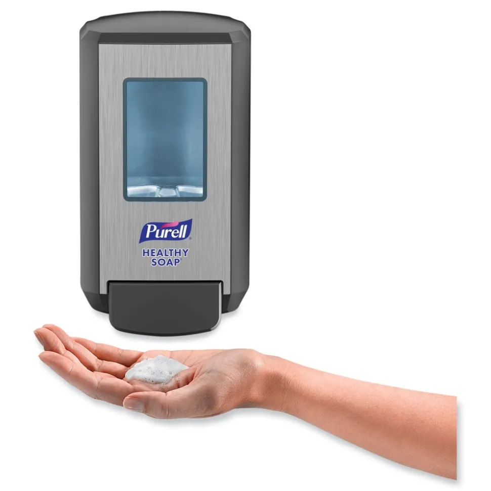 PURELL CS4 4.88 in. x 8.8 in. x 11.38 in. Push-Style Soap Dispenser - Graphite (1/Carton)