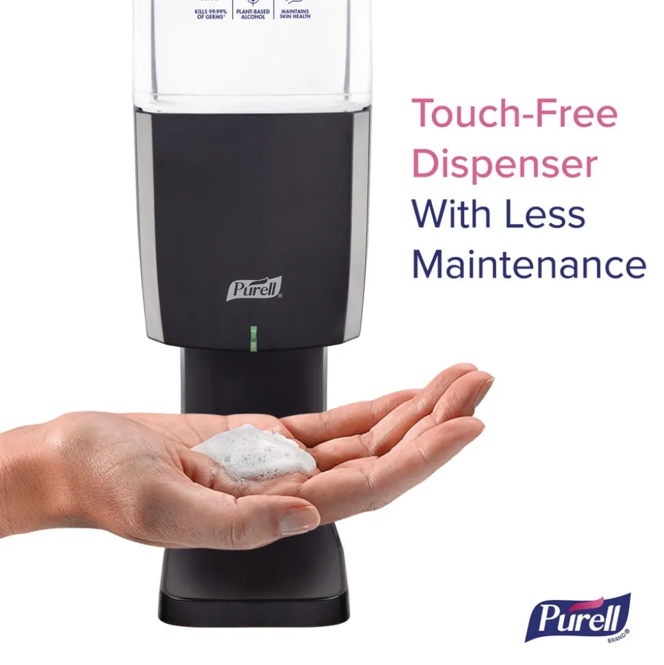 PURELL ES10 4.33 in. x 3.96 in. x 10.31 in. Automatic Hand Sanitizer Dispenser - Graphite
