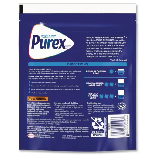 Purex 4-in-1 Laundry Detergent Pacs (4/Carton)