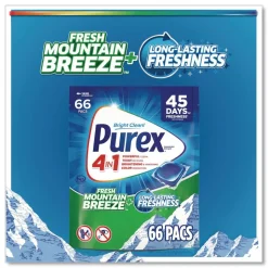 Purex 4-in-1 Laundry Detergent Pacs (4/Carton)