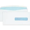 Quality Park 4.5 in. x 9.5 in. Commercial Flap Redi-Seal Closure Address Window Security Tinted Insurance Claim Form Envelope - White (500/Box)