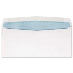 Quality Park 3.63 x 8.63 Commercial Flap Gummed Closure Security Tint Window Envelope - White (500/Box)