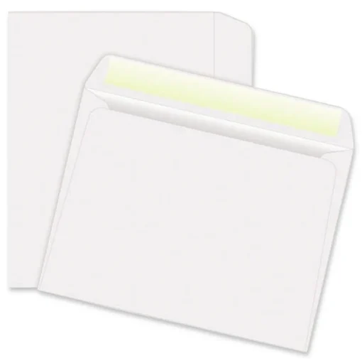 Quality Park Open-Side Booklet Envelope, #6 1/2, Hub Flap, Gummed Closure, 6 X 9, White, 500/box