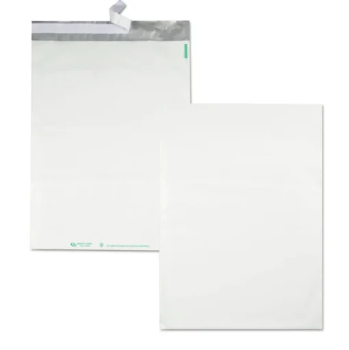 Quality Park Redi-Strip 14 in. x 19 in. No. 6 Square Flap Adhesive Closure Poly Mailer - White (100/Box)
