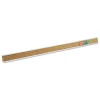 Quartet 1 in. x 24 in. Bulletin Bar - Brown/Silver