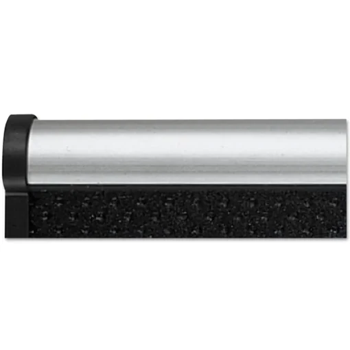 Quartet Prestige 36 in. x 24 in. Embossed Foam Bulletin Board - Black/Silver