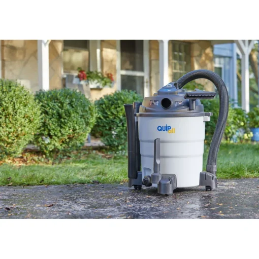 Quipall 1200-Watt 8.3 Gallon Plastic Tank Wet/Dry Vacuum