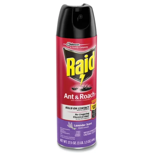 Raid 17.5 oz Ant and Roach Killer Aerosol Spray - Lavender (12/Carton)