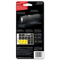 Rayovac 3 AAA Batteries Virtually Indestructible LED Flashlight - Black