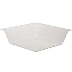 Reynolds Wrap 4 oz. cap. 3.5 in. x 3.5 in. x 1 in. Shallow Reflections Portion Plastic Trays - Clear (2500/Carton)