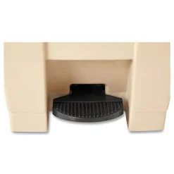 Rubbermaid Commercial 12 Gallon Indoor Utility Step-On Plastic Waste Container - Beige