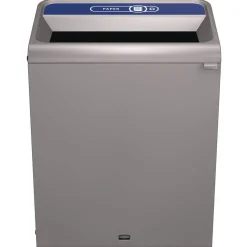 Rubbermaid Commercial 33 Gallon Configure 1 Stream Mixed Recycling Waste Receptacle - Gray