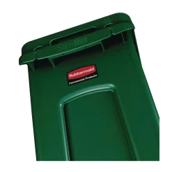 Rubbermaid Commercial 23 Gallon Slim Jim Recycling Container with Venting Channels - Green
