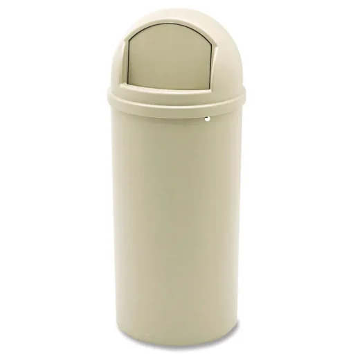 Rubbermaid Commercial 15 gal. Marshal Classic Plastic Container - Beige