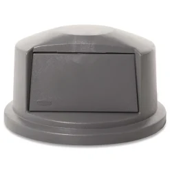 Rubbermaid Commercial 22.75 in. x 12.25 in. BRUTE Dome Top Swing Door Lid for 32 gal. Waste Containers - Gray