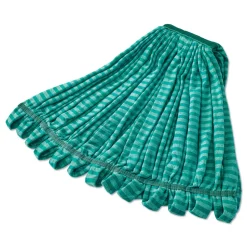 Rubbermaid Commercial 1 in. Headband Microfiber Tube Wet Mop - Green