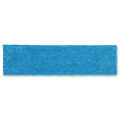 Rubbermaid Commercial 19.5 in. x 5.5 in. Microfiber Head 48 in. to 72 in. Aluminum Handle Adaptable Flat Mop Kit - Blue/Yellow