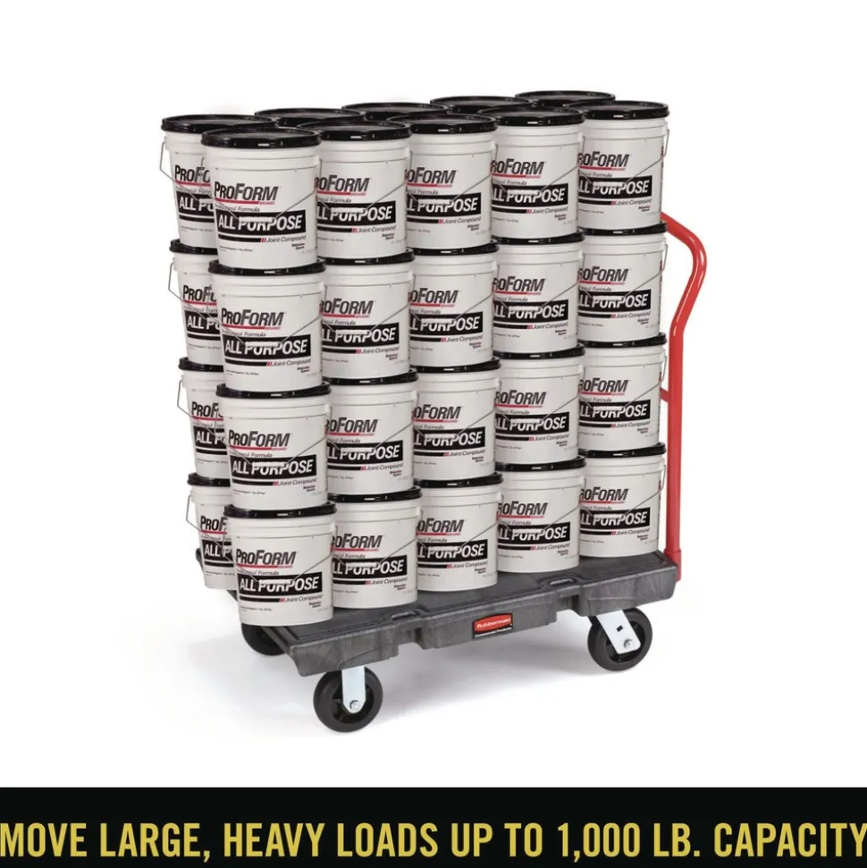 Rubbermaid Commercial 24 in. x 36 in. 1000 lbs. Capacity Heavy-Duty Platform Truck Cart - Black