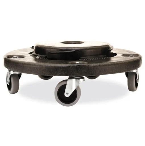 Rubbermaid Commercial 18.25 in. x 6.63 in. 250 lbs. Capacity Brute Quiet Dolly - Black