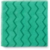 Rubbermaid Commercial 16 in. x 16 in. Microfiber Reusable Cleaning Cloths - Green (12/Carton)