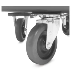 Rubbermaid Commercial 500 lbs. Capacity 105 Gallon Plastic Cube Truck - Black