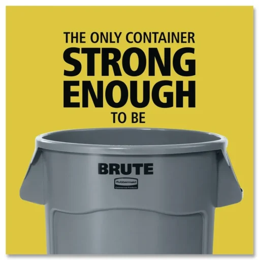 Rubbermaid Commercial Brute 32 Gallon Polyethylene Recycling Container - Blue