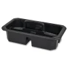 Rubbermaid Commercial Cleaning Caddy Compatible with Full-Size and Compact Housekeeping Carts - Black (6/Carton)