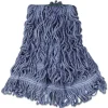 Rubbermaid Commercial FGD21206BL00 Super Stitch Blend Medium Cotton/Synthetic Mop Head - Blue (6/Carton)