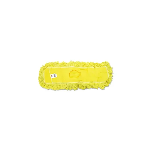Rubbermaid Commercial FGJ15300YL00 24 in. Trapper Commercial Looped-End Launderable Dust Mop - Yellow