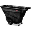 Rubbermaid Commercial 101-Gallon Structural Foam Tilt Truck with 850-lb. Capacity - Black