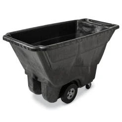 Rubbermaid Commercial 101-Gallon Structural Foam Tilt Truck with 850-lb. Capacity - Black